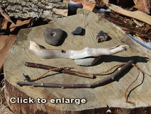 very primitive fire kit